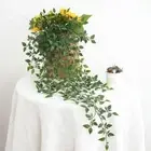 Wall Hanging Leaf Outdoor Green Plant Vines Artificial Plant Fake Flowers