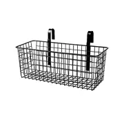 Bedside Hanging Wire Basket for Storage Bedside Caddy Hanging Black/Large