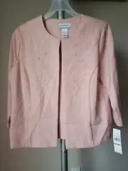 Alfred Dunner Womens Jacket La Dolce Vita Size 12P New With Tags