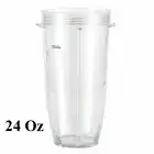 Nutri Ninja Clear Blender Tumbler 24 oz Clear No Lid Nutri Ninja Auto IQ Series