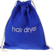 Housoutil Travel Hair Dryer Pouch Canvas Drawstring Bag Dust Bag for Hair Tools Compact Storage for Household Products