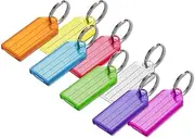Lucky Line Key Tag with Split Ring; 100 Per Box; Assorted Colors (10400)