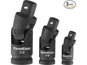Renekton Universal Joint Set, Joint Adapter Ratchet Socket, 1/4-Inch, 3/8-Inch..