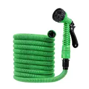 "Drillpro LYF-1023 High-Pressure Expandable Water Pipe 6x9.5mm Latex Polyester Quick Connectors 1/2"" 3/4"" Faucet PP Spray"