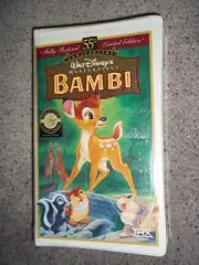 NEW Bambi VHS 55TH Anniversary Walt Disney's Masterpiece Clamshell Sealed