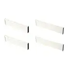 2 Pieces Dresser Drawer Dividers Expandable Dresser Separators White Adjustable