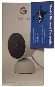 Google Nest Cam - Indoor Wired Security Camera – 2nd Generation - Snow - SEALED