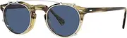[OLIVER PEOPLES] GREGORY PECK OV 5186 SILVER/BLUE CLIP-ON ONLY 45/23/0 unisex Eyewear Frame