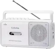 Cassette Player Boombox W/ AM/FM Radio, Tape Recorder, Big Speaker, Earphone Jac