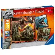 Ravensburger Jurassic World Fallen Kingdom 3X 49pc Puzzles NEW Sealed Free Ship!