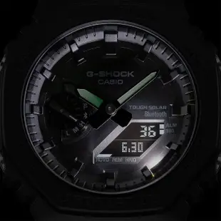 【CASIO 卡西歐】G-SHOCK 極簡八角 太陽能電力智慧藍牙手錶(GA-B2100-1A1)