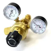 CGA580 Argon CO2 Dual Regulator Gauge Flow Meter for Mig Tig Welding Gas Welder