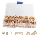 600 Pcs U Shape Copper Terminals Non-Insulated Cable Wire Spade Butt4846