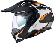 Nexx X.WED3 Pro Keyo, adventure helmet , color: Matt White/Orange , size: M