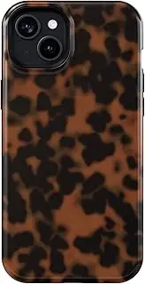 BayPastel X Compatible with iPhone 15/14/13 Case Tortoise Design, [Military Grade Protection], 8FT Drop Resistant Shockproof Heavy Duty Phone Case Cover Women for iPhone 15/14/13 6.1”,Turtle Shell