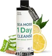 Atlantic Naturals Sea Moss 1 Day Cleanse - Full Body Detox to Support Bowel Movements, Kidney Health, Liver Health, Gut Health, Immune Health and Energy Levels