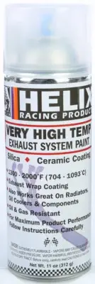 HELIX 165-1150 VERY HIGH TEMP EXHAUST SYSTEM PAINT SATIN CLEAN 11OZ