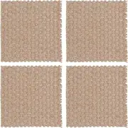 [CIYODO] Cute House Decor Retro Burlap Mat Linen Coaster Mat Boho Placemats Home Decor Pad