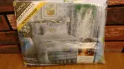 NOS - DINAH-MATES - GARDEN CORSAGE - DOUBLE FITTED BOTTOM SHEET 54" × 76"