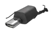 muffler for Honda Prelude IV Gen. 2.2 V-tec 136kW 1991-1996 Single Tip 145x75mm