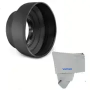 72MM RUBBER LENS HOOD FOR NIKON D3000 D3100 D3200 D5000 D5100 D5200 D5300 D5500