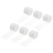Chiffon Ribbon 1.5"x8 Yard, Ribbon White Chiffon for Wedding 6pcs