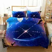 v5362 Bed Sheets Your Name Japan Anime Bedding Set Duvet Cover & Pillowcase(s) Bed Sheets IU5362