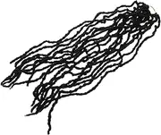 BESTYASH Dreadlocks Wig Crochet Hair Extension Extensions Crochet Hair Synthetic Hair Dreadlocks Twists Braiding Hair Crochet Hair Braid Black High Temperature Wire