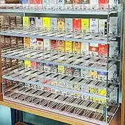 Cigarette Exhibitor - Cigaretical Showcase, Display of Retail Stores, Cigarette Shelf Mounted On The Wall, Sweet Exhibition Shelf (90x13x61.5cm)