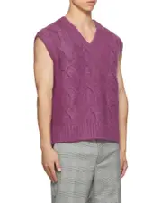 Sleeveless pullover M Purple