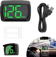 GUGUMO GPS Car HUD Digital Speedometer, MPH Speed Meter with LED Large Font Head Up Display, Plug Play for Car Truck Motor SUV Golf Cart All Vehicles