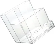 CANIGHT Nail Art Storage Box Acrylic Display Rack Manicure Polisher Organizer Sturdy Display Stand for Nail Tools