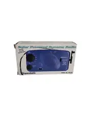 Radio Dynamo Premium Solar Powered Radio Model 190-DR Blue NEW with box