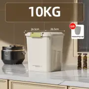 10KG Rice Container Rice Storage Box Sealed Cereal Dispenser with Buckle Insect