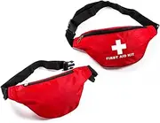 Vaguelly 1Pc Portable First Aid Waist Bag Emergency Pouch for Outdoor Activities for Hiking Camping Boating and More Durable Material Holds First Aid Kit
