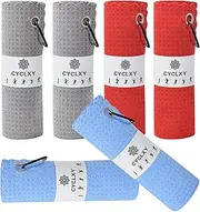 6 Pcs Microfiber Golf Towels,16" X 16",Microfiber Waffle Pattern Golf Towels for Golf Bags for Men Women,Fishing Towels,Golf Essentials Gifts with Carabiner Clip
