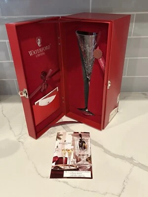 Waterford Crystal 12 Days Of Christmas Two Turtle Doves Flute 2nd Edition w/Box