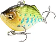 Plastic VIB Lures 4.5cm 8.5g Vivid Vibrations Spoon Lure Fishing Bait Bass Artificial Hard Bait Cicada Lure VIB Bait 3D Eyes