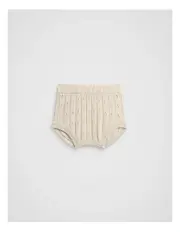 [Seed Heritage] Pointelle Knit Bloomer in Soft Cream