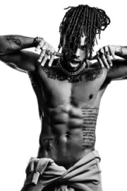 [O152] Handsome Man Cute Male Model Showing Off Body Physique Art Photography