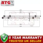 Gear Selector Cable Fits Bipper Fiorino Qubo Nemo 1.2 D HDi #1 2444JA