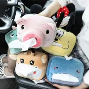 Cartoon Whale Paper Tissue Box Cover Car Storage Organiser Napkin Case Holder