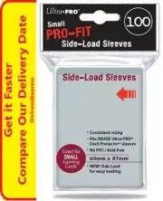 Ultra PRO Small Pro Fit Side Load Sleeves Card Deck Protectors 100ct 60x87mm