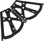 PRETYZOOM 2pcs Flip Shoe Cabinet Hardware Shoe Drawer Parts Cabinet Hinges Shoes Drawer Hinges Shoe Cabinet Fittings Hidden Drawer Hinges Cabinet Door Fittings Hinge Replacement Iron Black