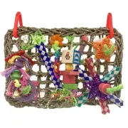 Foraging Wall Bird Sea Grass Climbing Net Ladder Cage Decor