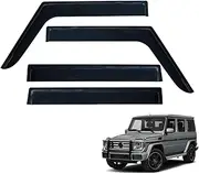 OAD4X4 Weathershields Compatible with Mercedes-Benz G-Class 2011-2018, Weather Shields Window Visors Wind Deflectors Sun Rain Guard 4PCS Set