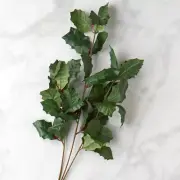 Set of 6 Poly Silk 28" Artificial Holly Stems