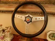 Fiat Abarth & C 500 595 Steering Wheel 1970's MOMO Vintage MONZA Leather 32 cm