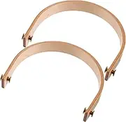 ZUNOXAZ 2 Sets Wooden Teapot Handle Replacement U Shaped Kettle Grip for Household Convenience Heat Resistant Beech Material Accessory for Your Cooking Utensils