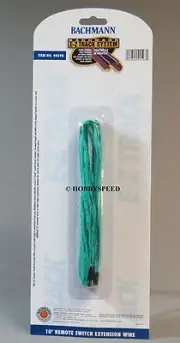 BACHMANN HO E-Z TRACK 10' GREEN REMOTE SWITCH EXTENSION WIRE connection BAC44598